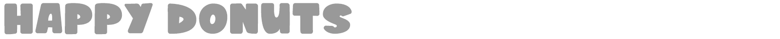 Happy Donuts font preview